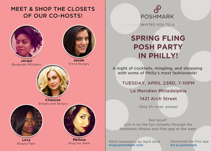 philly fashion bloggers host poshmark party