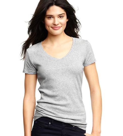 what to pack for coachella: Favorite short-sleeve V-neck T from gap