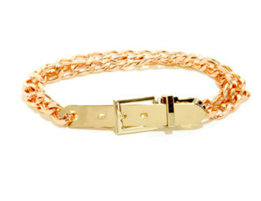 gold chain belt