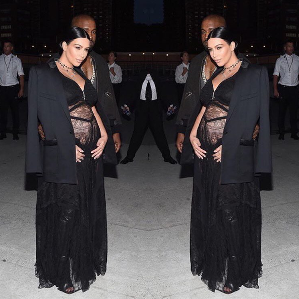 Kim Kardashian West Givenchy Spring 2016 NYFW