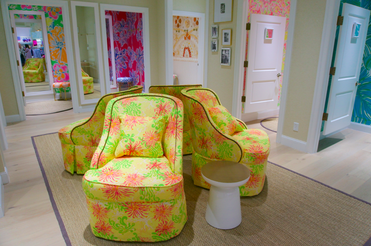 Lilly Pulitzer dressing rooms